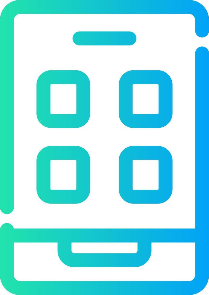 Mobile App Creative Icon Design vector