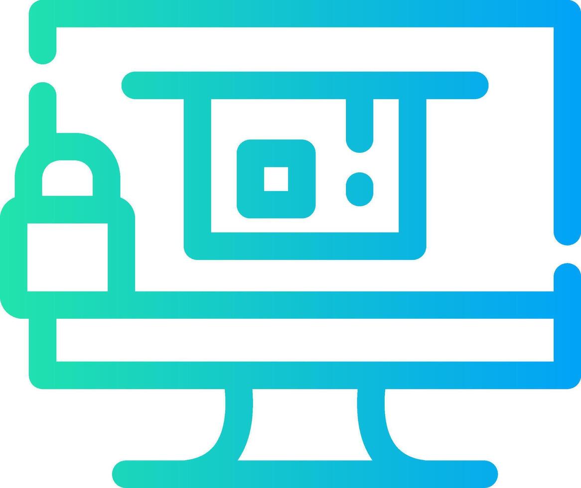 Blocked Creative Icon Design vector