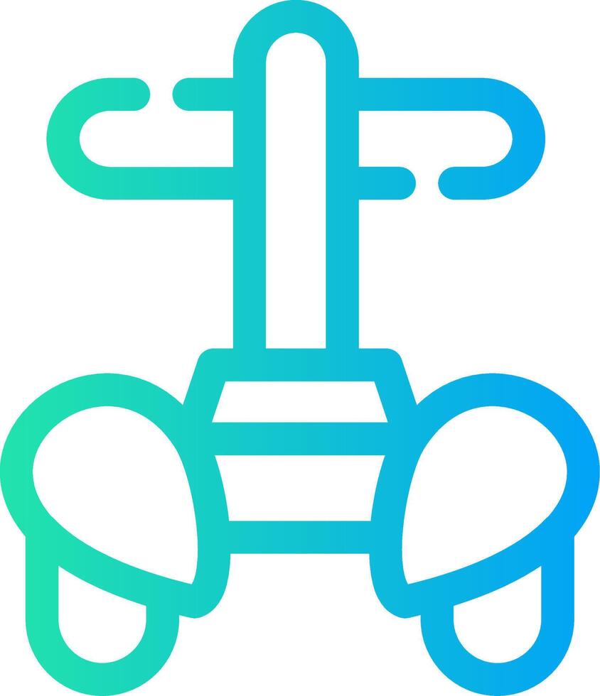 Police Segway Creative Icon Design vector