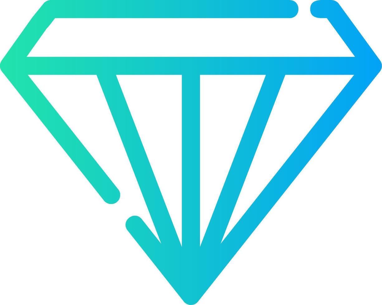 diseño de icono creativo de diamante vector