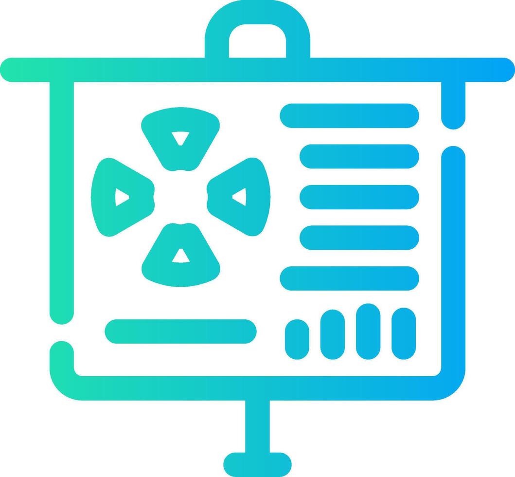 Line Different Gradient Design vector