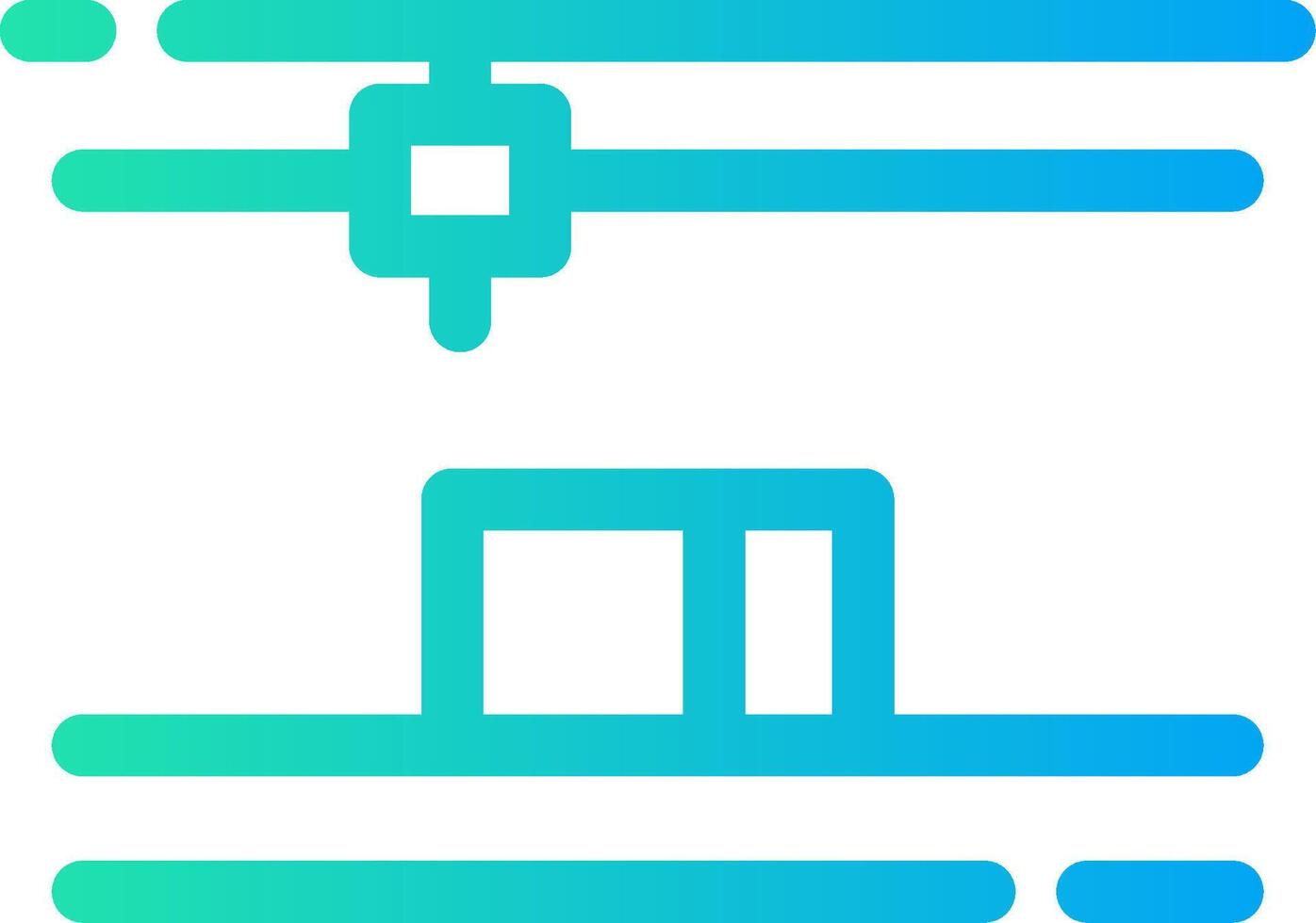 3D Printing Creative Icon Design vector