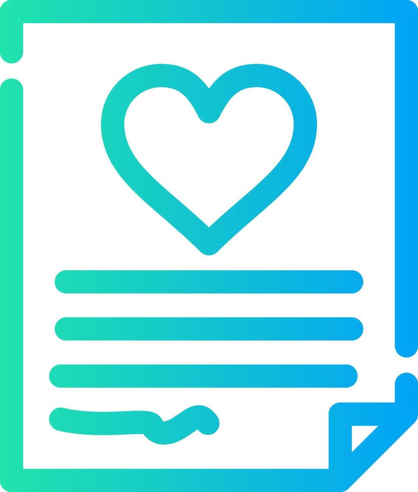 Wedding Contract Creative Icon Design vector