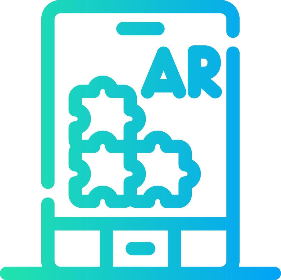 Ar Puzzle Creative Icon Design vector