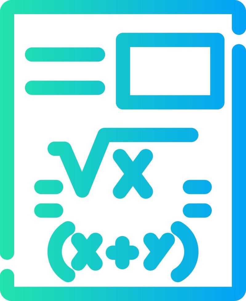 Maths Creative Icon Design vector