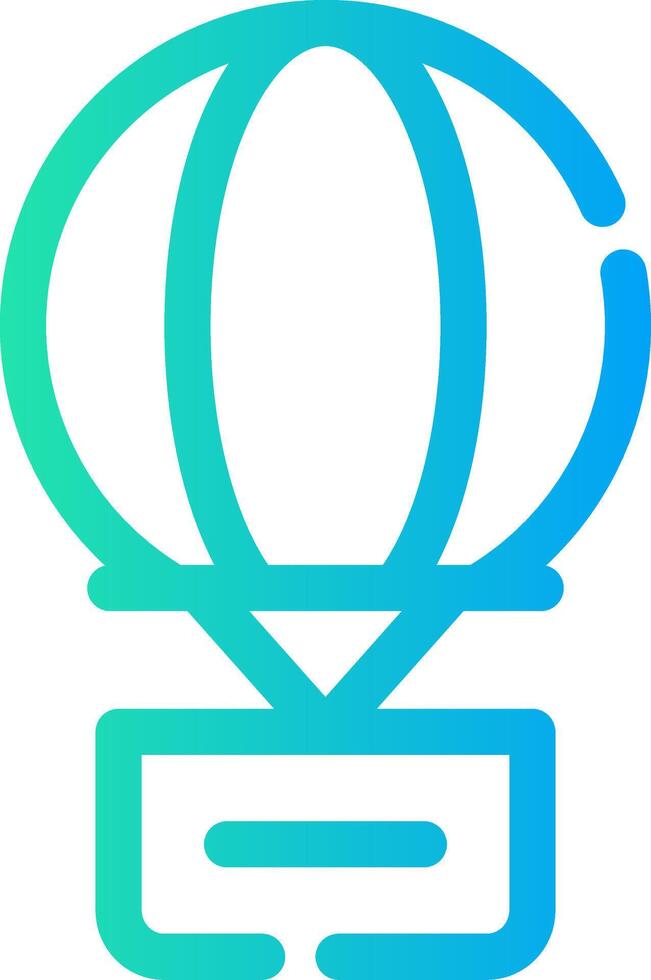 Hot Air Balloon Creative Icon Design vector