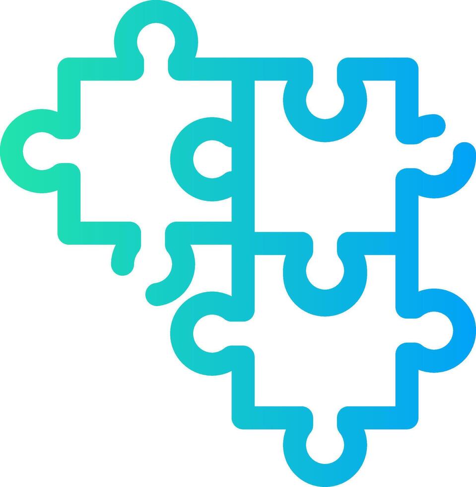 Puzzle Creative Icon Design vector