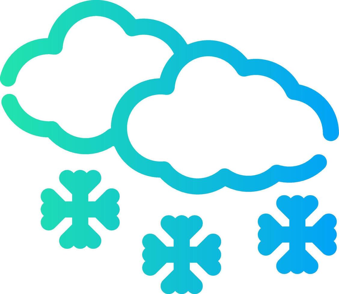 diseño de icono creativo de nieve vector