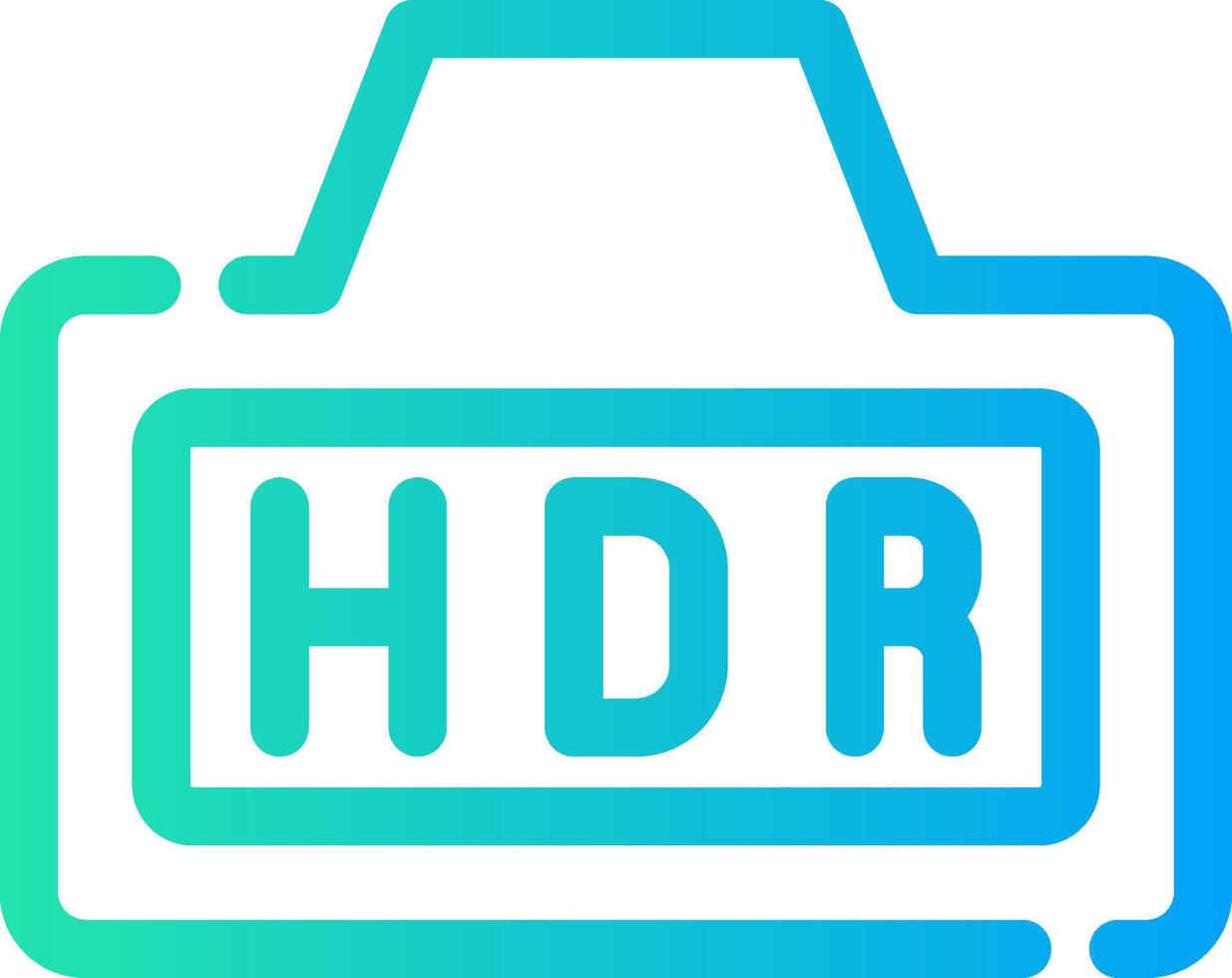 Hdr Creative Icon Design vector