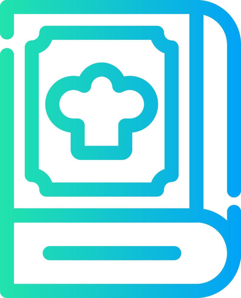 Cook Book Creative Icon Design vector