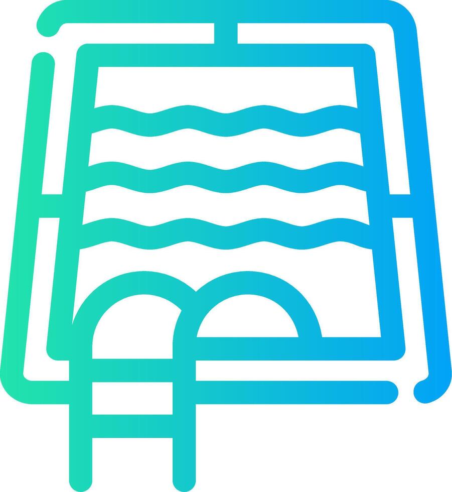 diseño de icono creativo de piscina vector