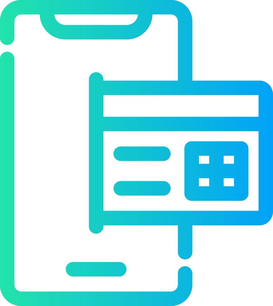 Online Payment Creative Icon Design vector