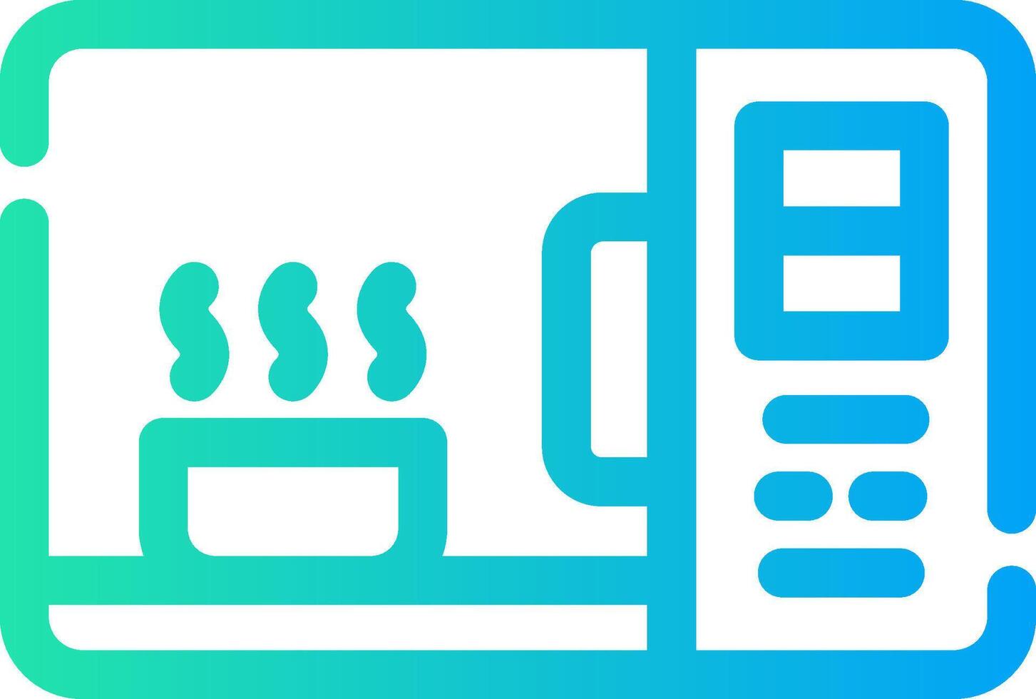 Microwave Creative Icon Design vector