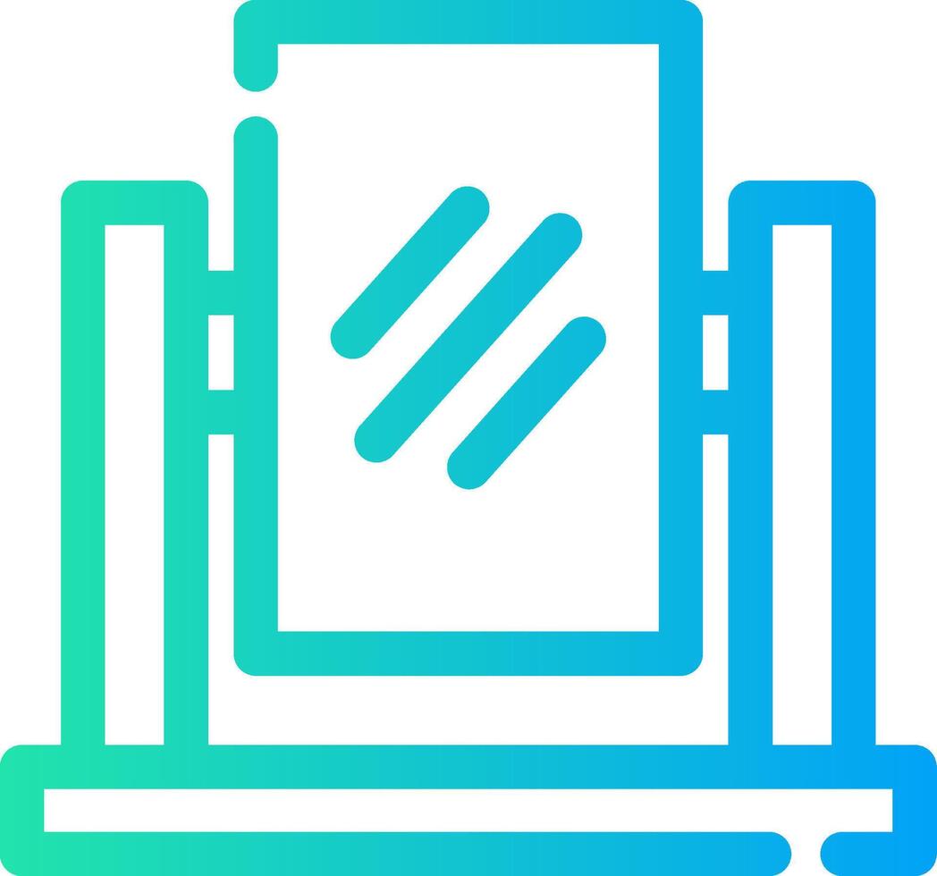 Mirror Creative Icon Design vector