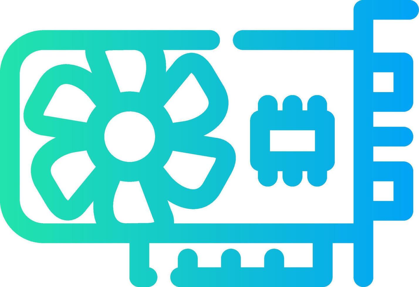 Graphic Card Creative Icon Design vector