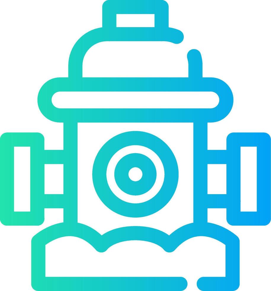 Fire Hydrant Creative Icon Design vector