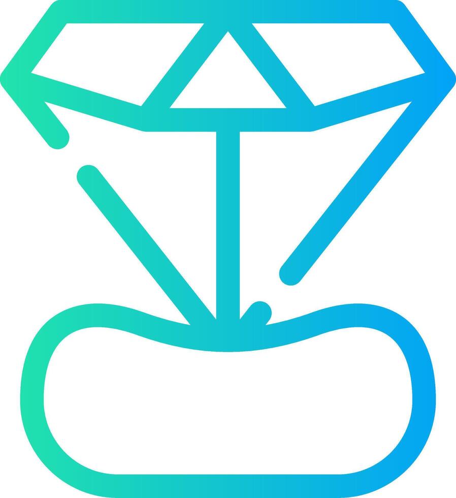 diseño de icono creativo de diamante vector