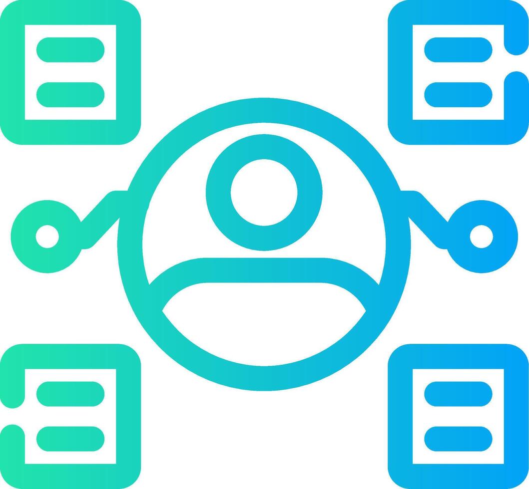 User Predictions Creative Icon Design vector