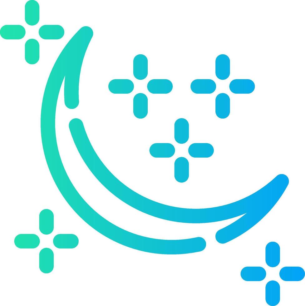 New Moon Creative Icon Design vector