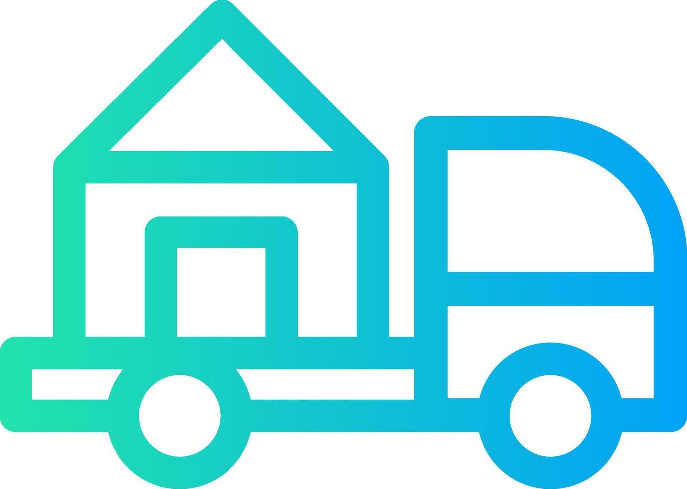 Moving Truck Creative Icon Design vector