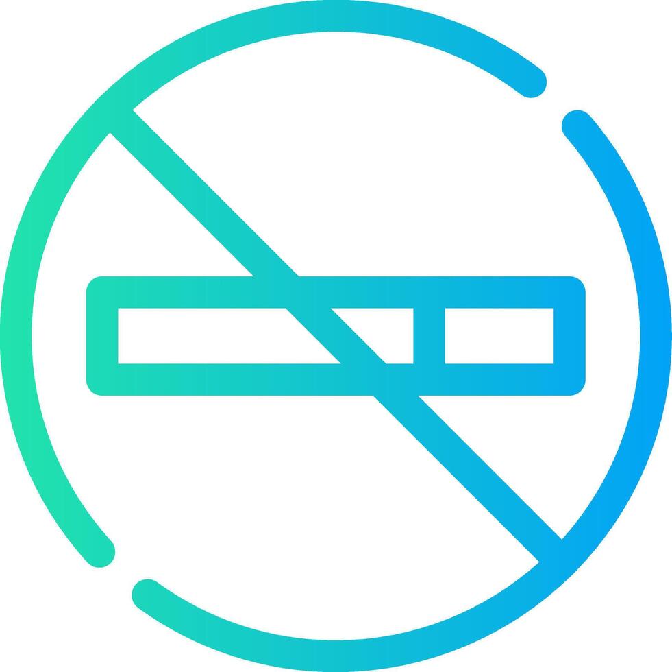 No Smoke Creative Icon Design vector