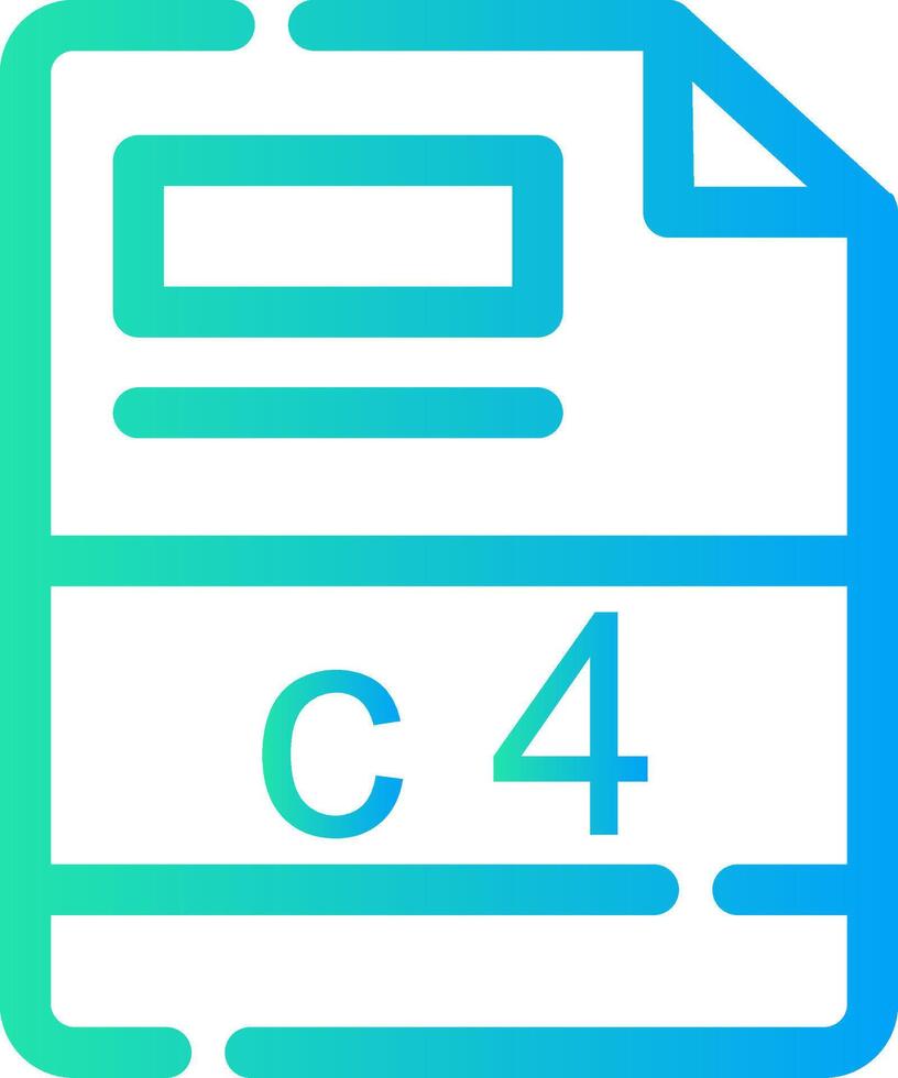 c4 creativo icono diseño vector