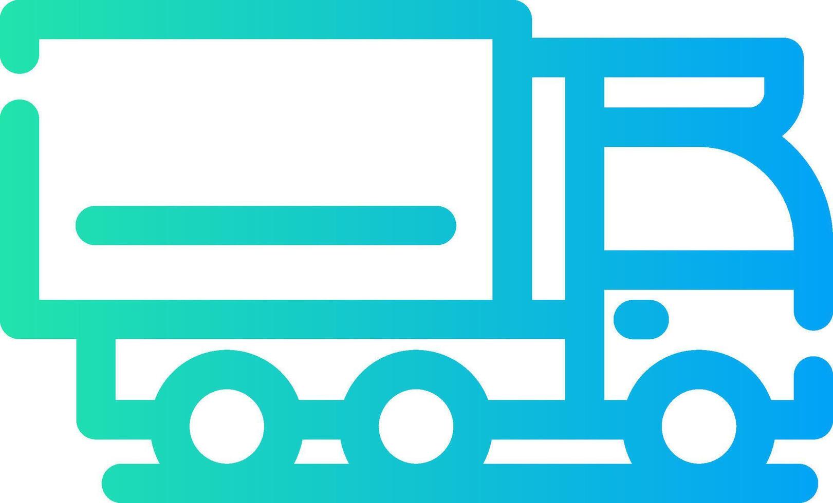 Cargo Truck Creative Icon Design vector