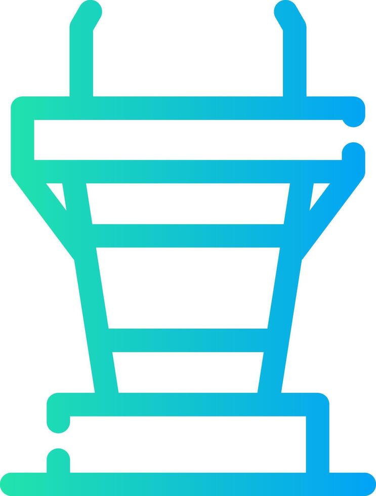 Podium Creative Icon Design vector