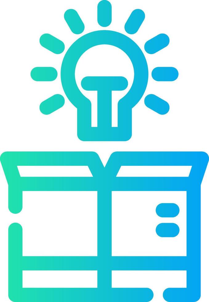 Think Out Of The Box Creative Icon Design vector