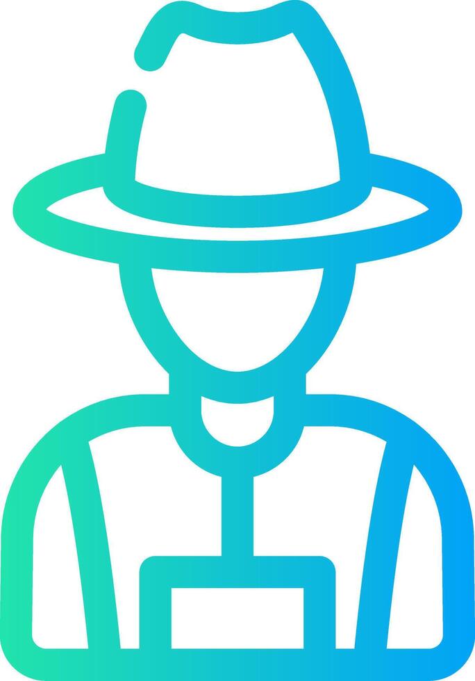 Farmer Creative Icon Design vector