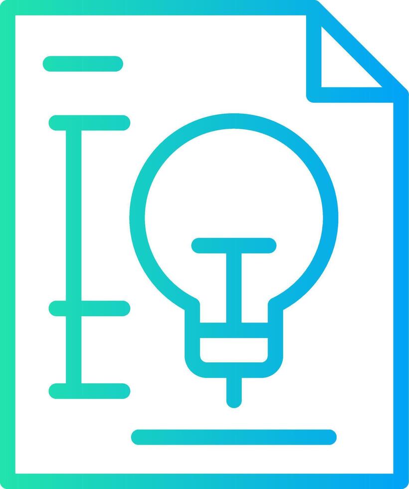 Patent Creative Icon Design vector