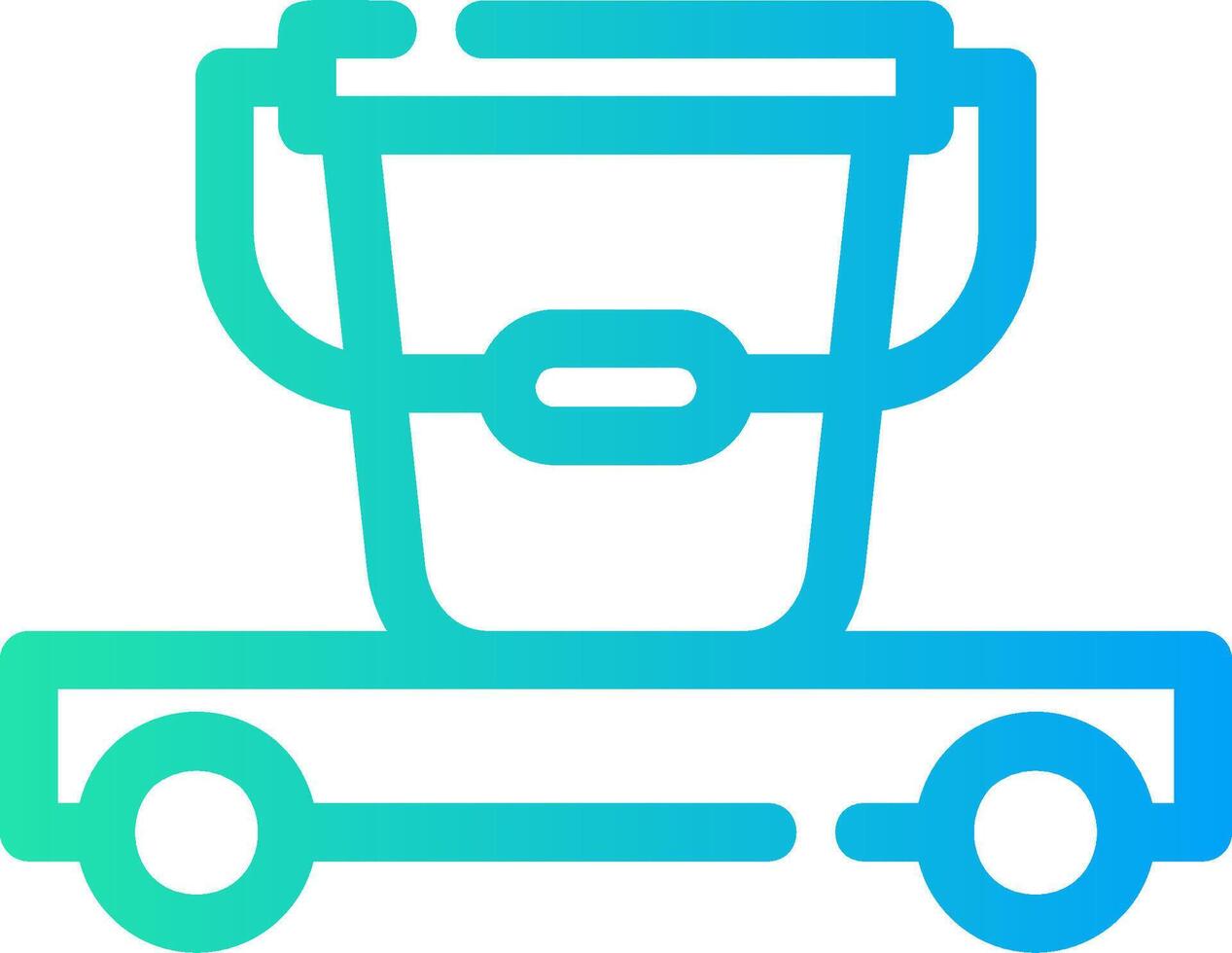 Cleaning Cart Creative Icon Design vector