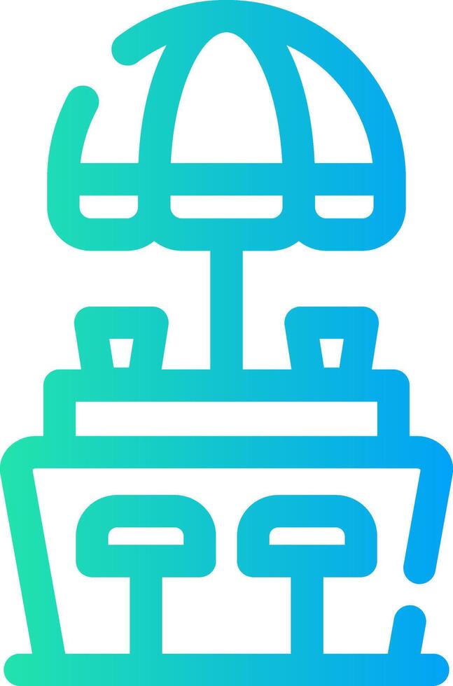 Beach Bar Creative Icon Design vector