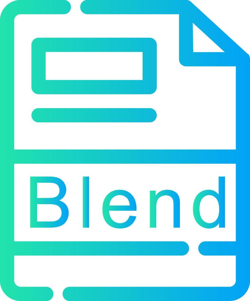 Blend Creative Icon Design vector