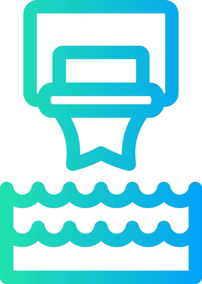 Water Basketball Creative Icon Design vector