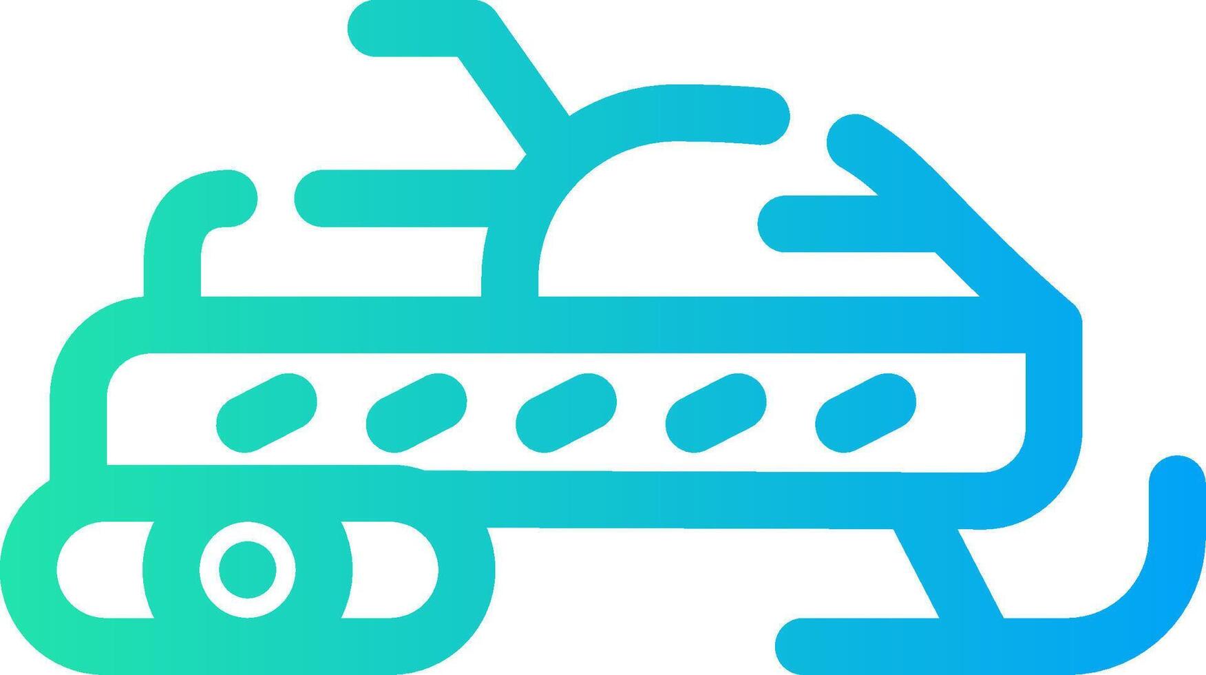 Snowmobile Creative Icon Design vector