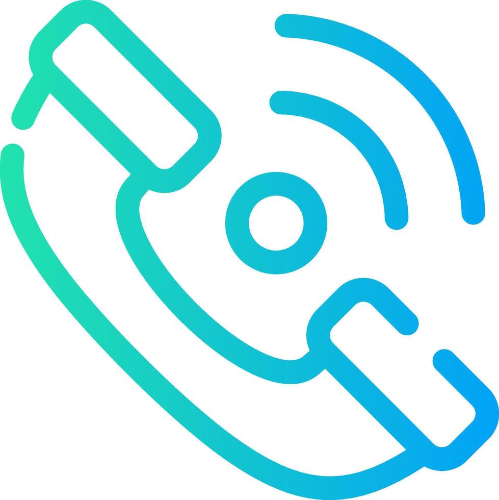 Phone Receiver Creative Icon Design vector