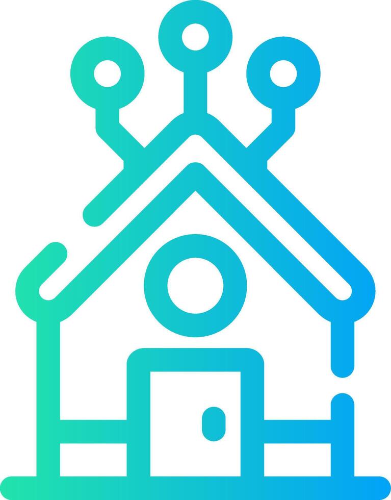 Home Network Creative Icon Design vector