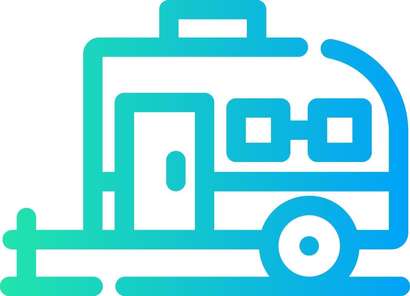 Caravan Creative Icon Design vector