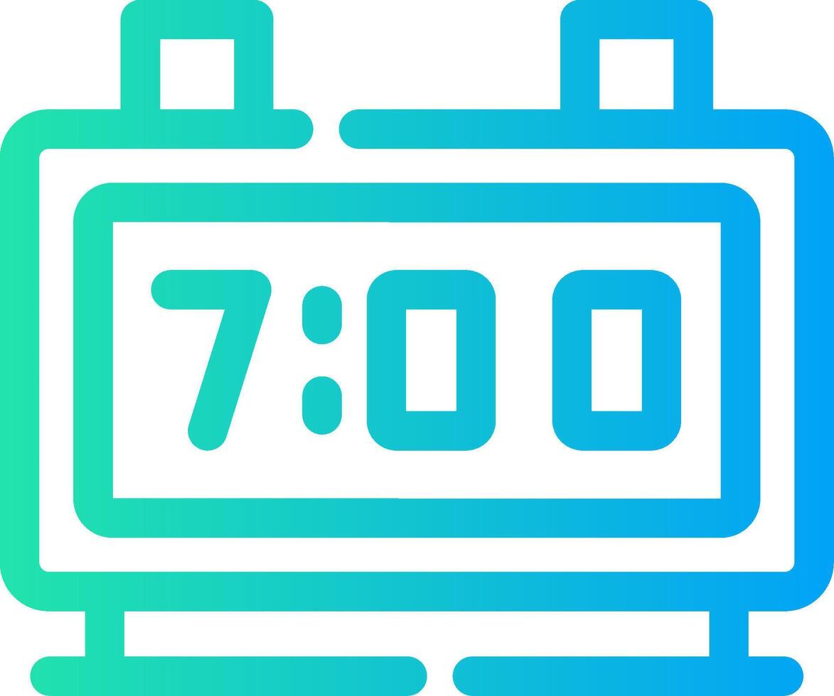 Digital Clock Creative Icon Design vector