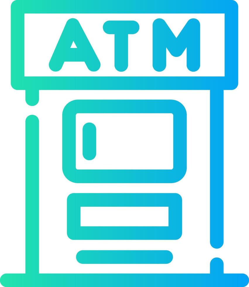 ATM Creative Icon Design vector