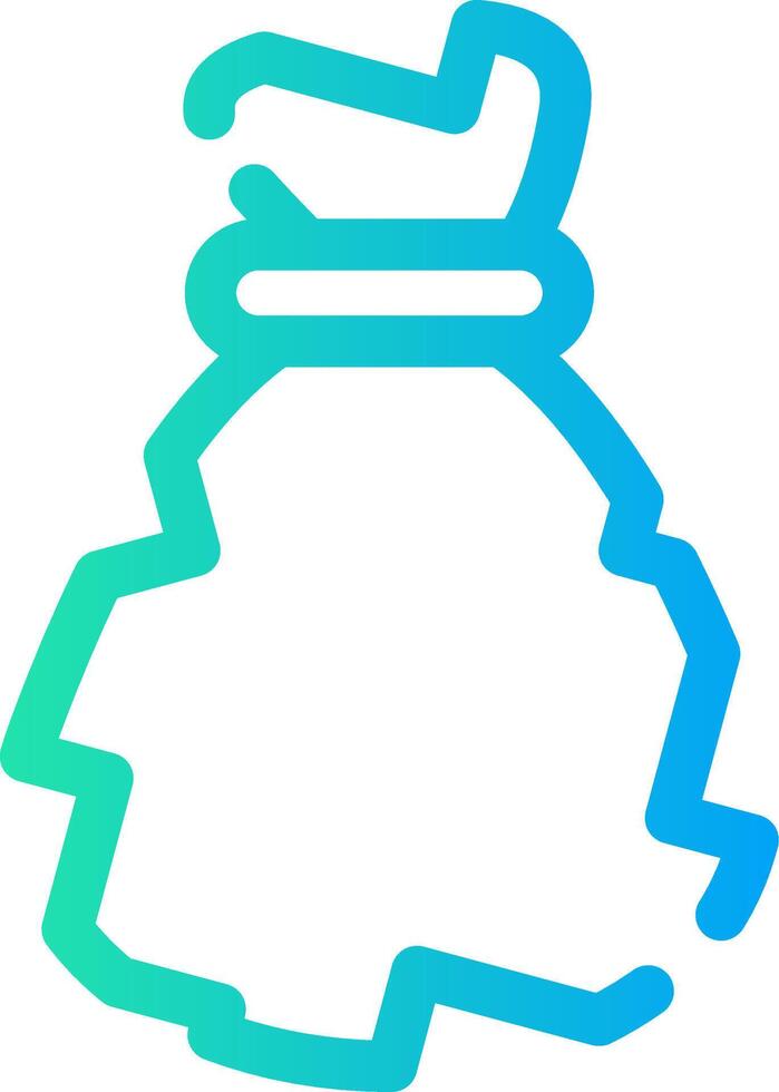 Waste Bag Creative Icon Design vector
