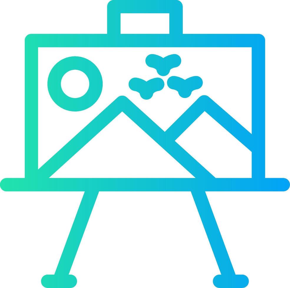 Paint Canvas Creative Icon Design vector
