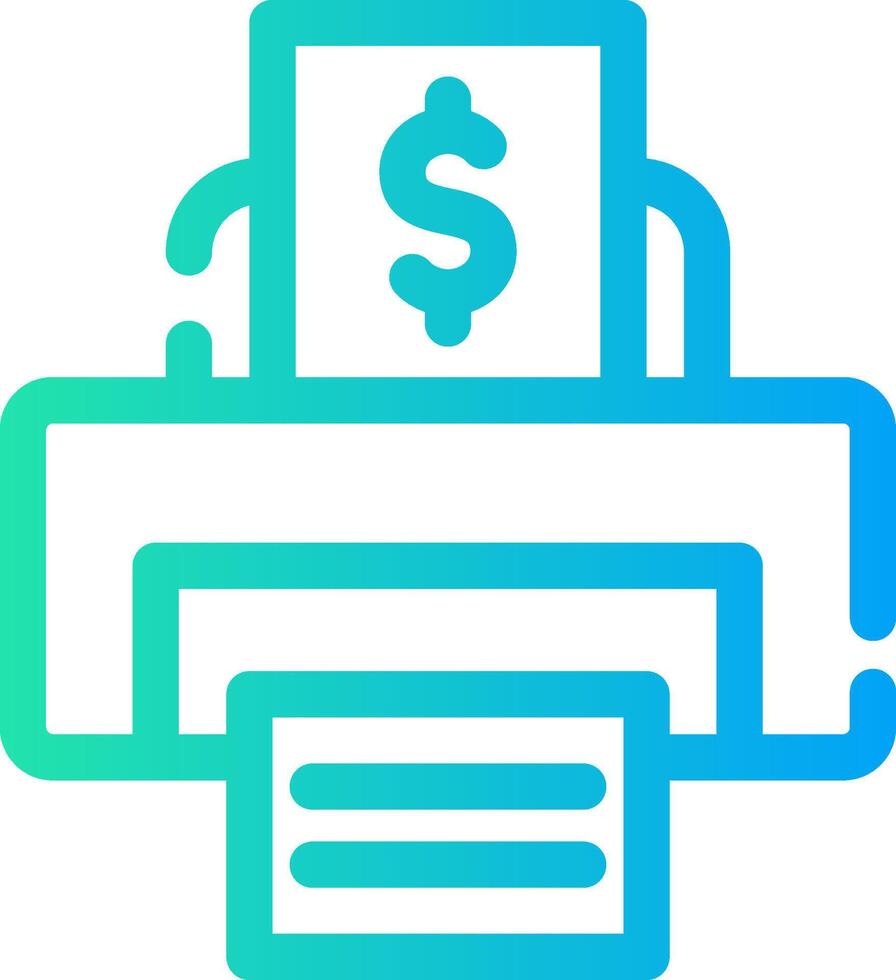 Printer Creative Icon Design vector
