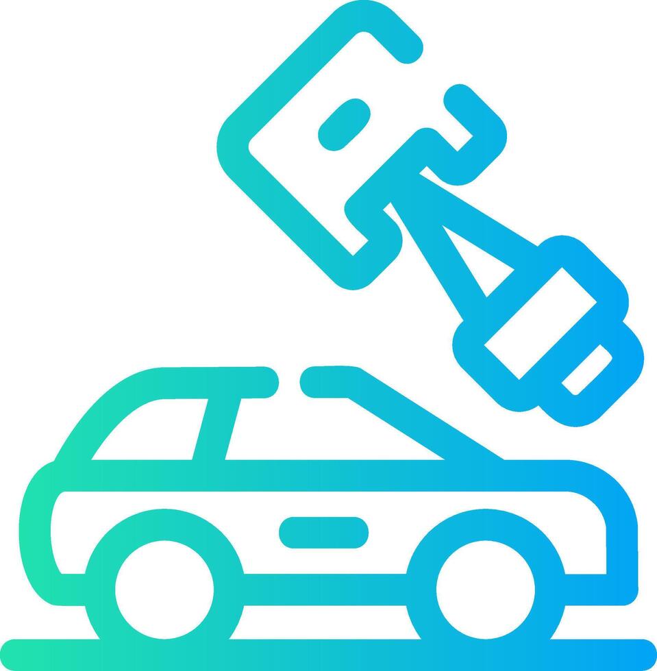 Car Parts Creative Icon Design vector