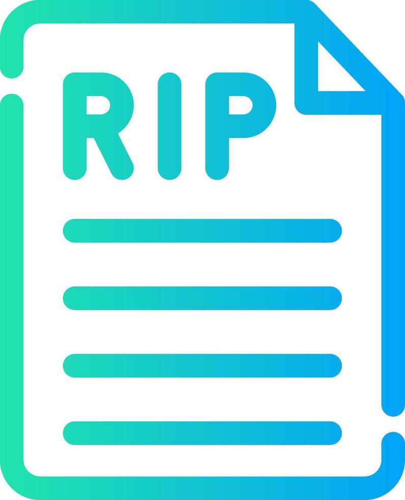 Death Certificate Creative Icon Design vector