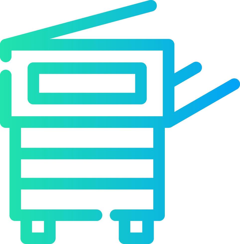 Copy Machine Creative Icon Design vector