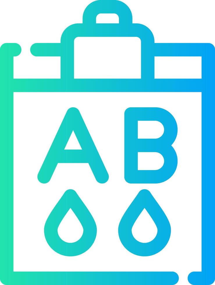 Blood Type Ab Creative Icon Design vector