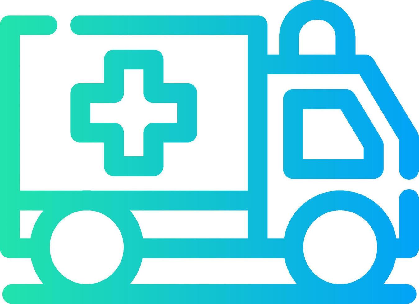 Ambulance Creative Icon Design vector