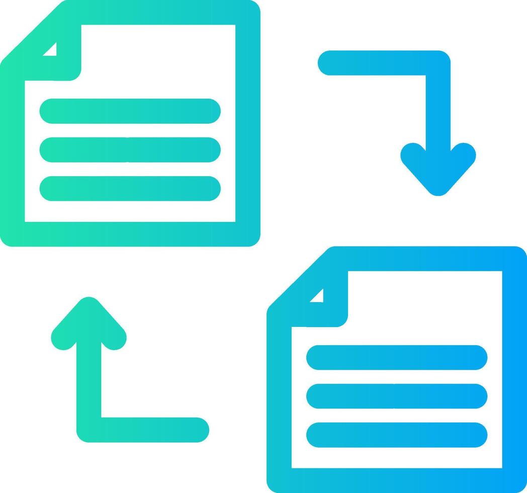 File Transfer Creative Icon Design vector